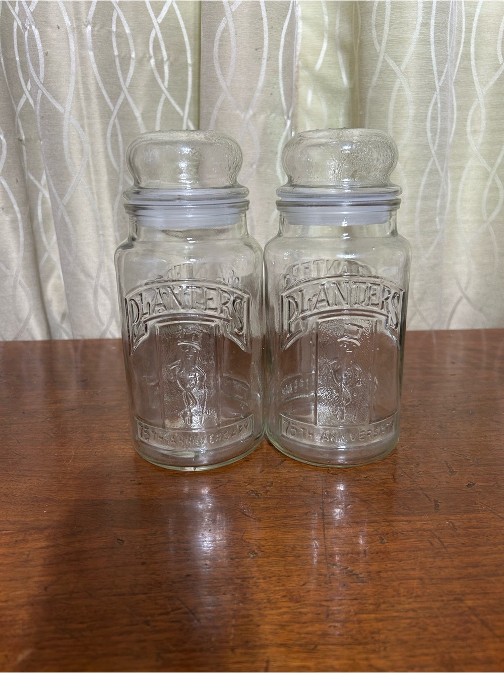 Planters Peanut Apothecary Jars- Set of 2